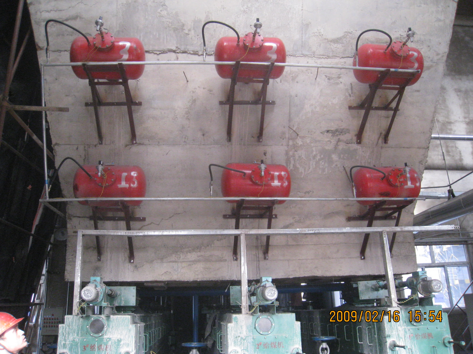 煤矸石電廠空氣炮安裝